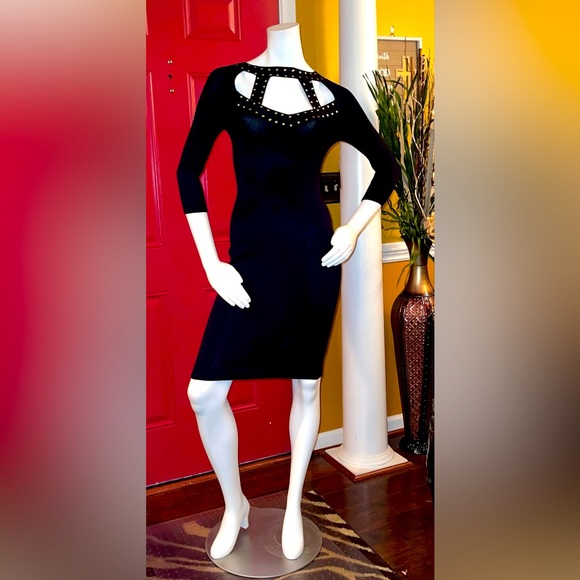 Cutout Bodycon Sweater Dress - Picture 6 of 7